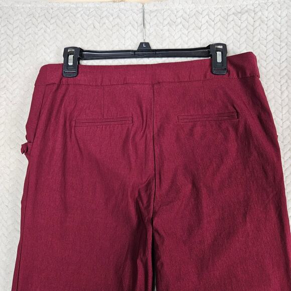 Charlotte Russe Pants Women XL Burgundy Straight Leg Stretch Career Workwear - Picture 7 of 11